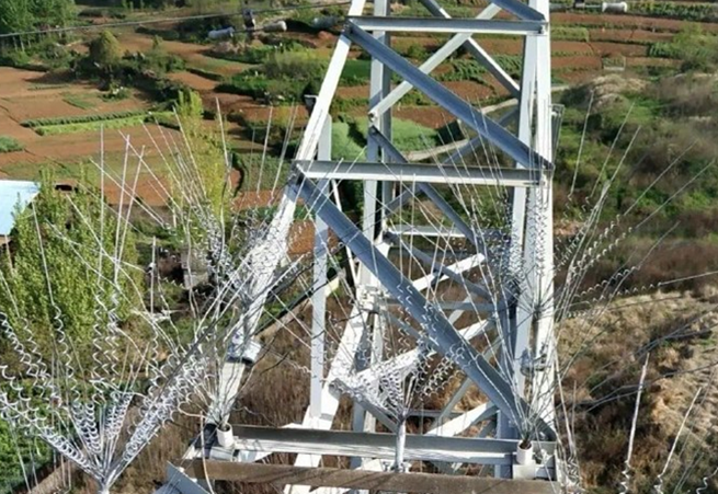 電力線桿防鳥刺，電網(wǎng)防鳥這樣做